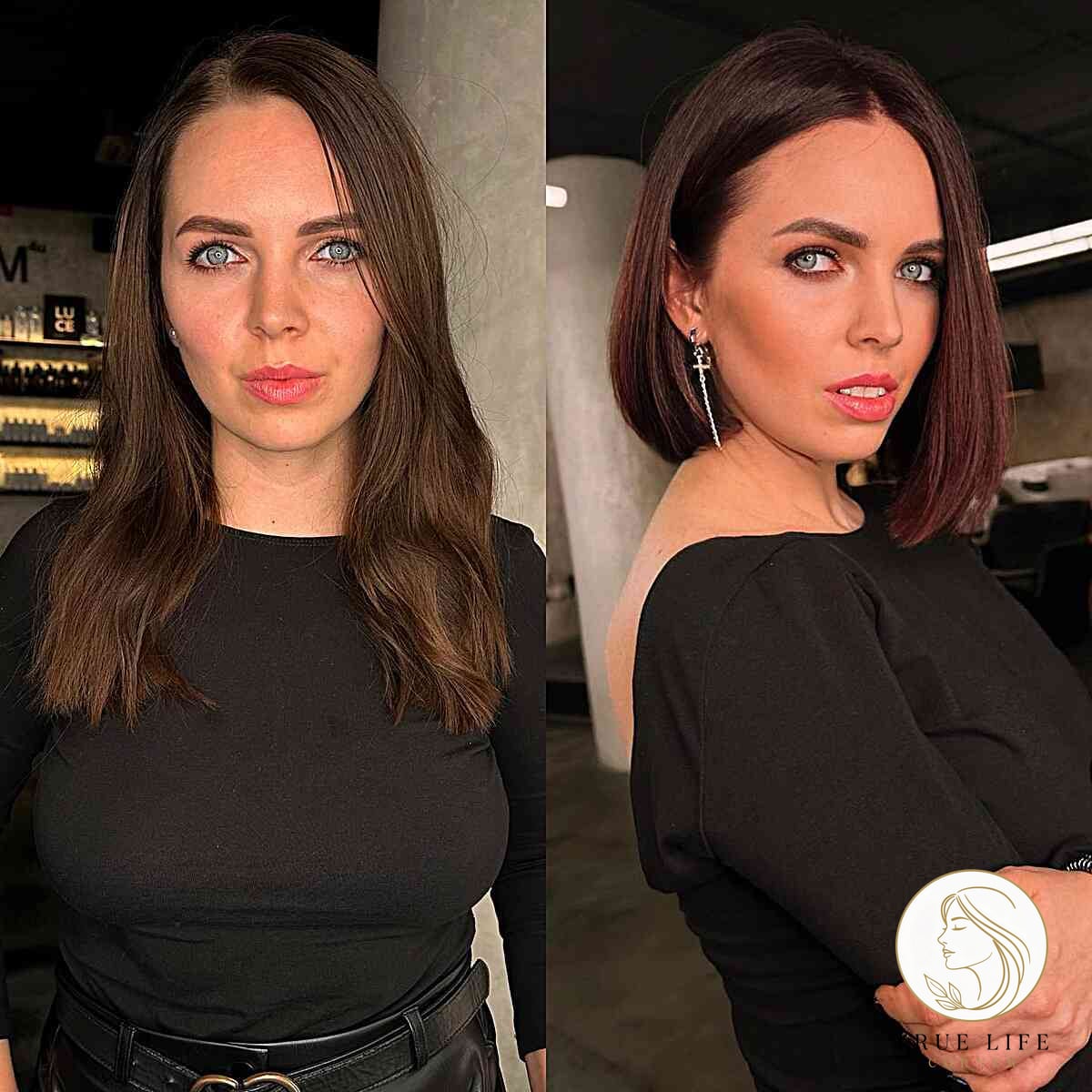 20 Hairstyles For Short Straight Hair Black Everyone Is Pinning Right Now 11 Short Straight Very Dark-Toned Hair