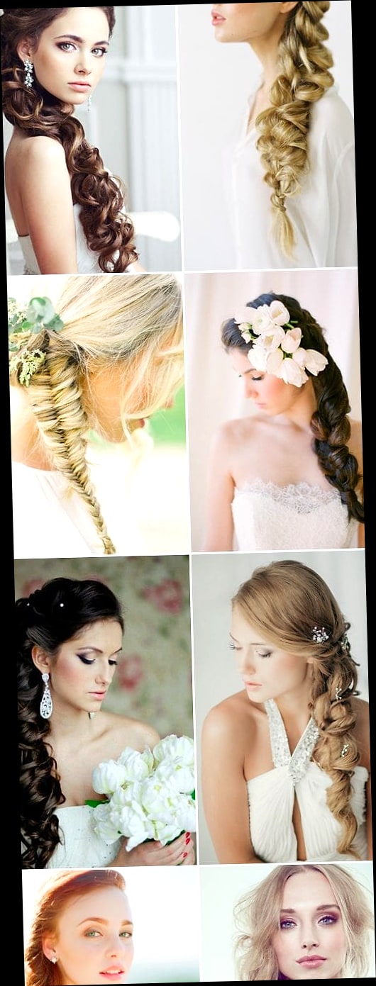 20 Short Wedding Hairstyles That Are Both Cute and Low Maintenance 19 Side Braid with Rings Hairstyle