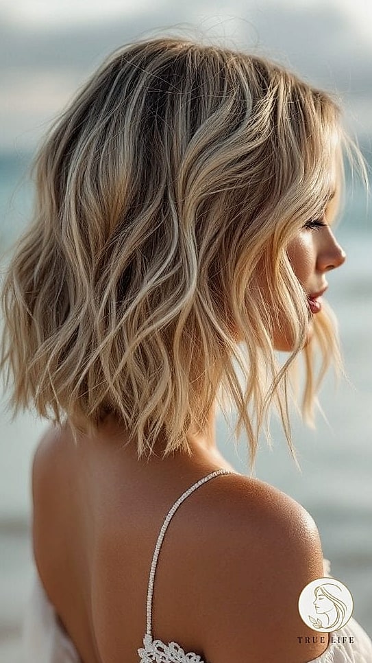 Sleek Bob with Subtle Wave at the Ends
