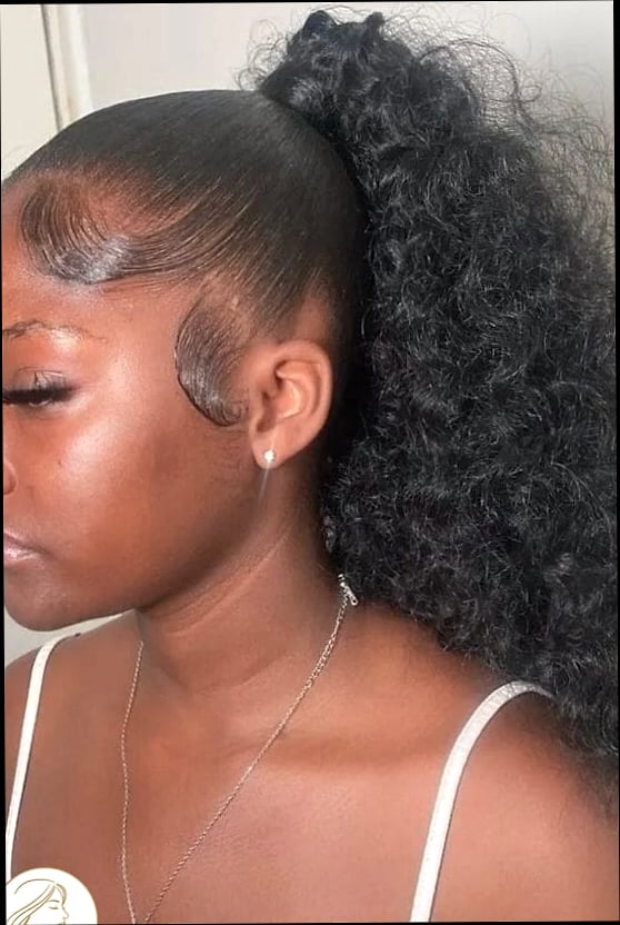 10 Short Natural Hairstyles For Black Women That Are Both Cute and Low Maintenance 3 The Sleek High Ponytail