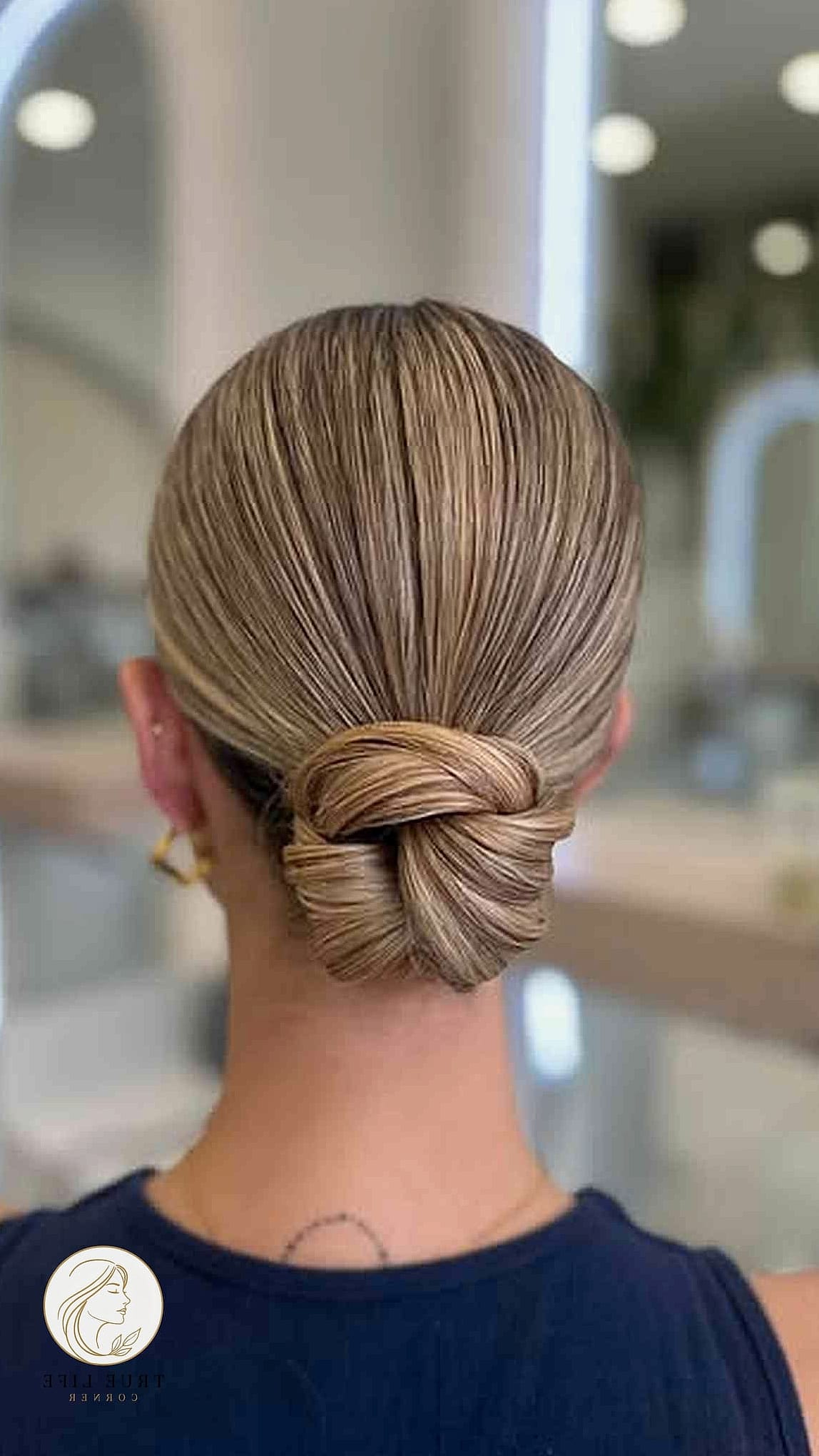 15 Work Hairstyles For Long Hair Looks That Will Seriously Inspire You 2 Sleek Low Bun