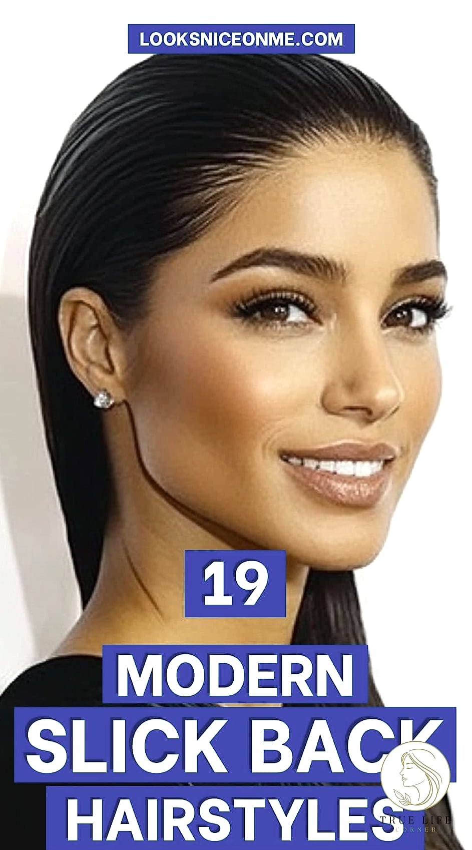 19 Cute Easy Hairstyles For Medium Hair for When You Need a Fresh Change 17 Slicked-Back Ponytail With Bump