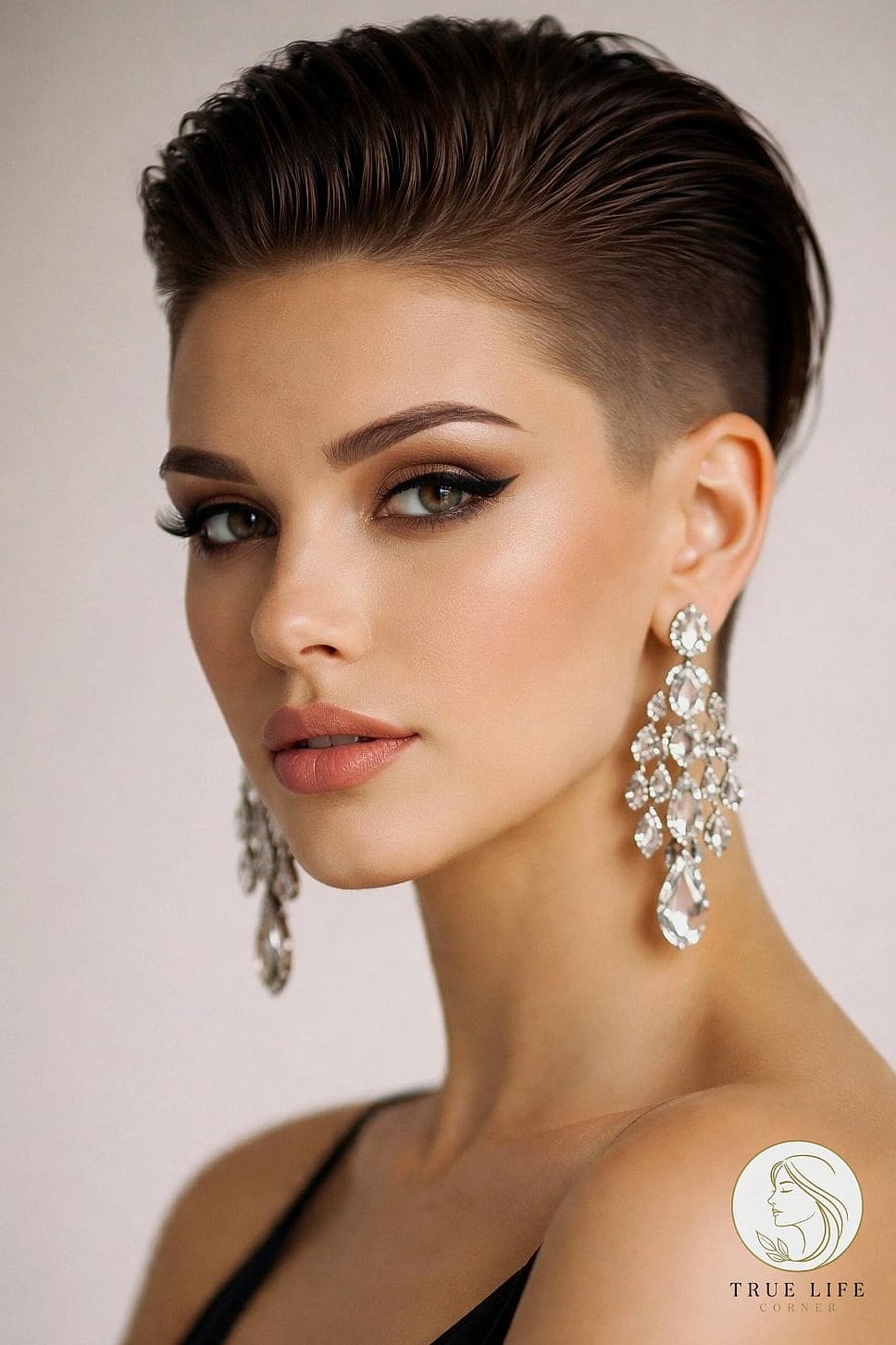 23 Prom Hairstyles For Medium Hair for When You Need a Fresh Change 16 Slicked Back Bob-Length Style