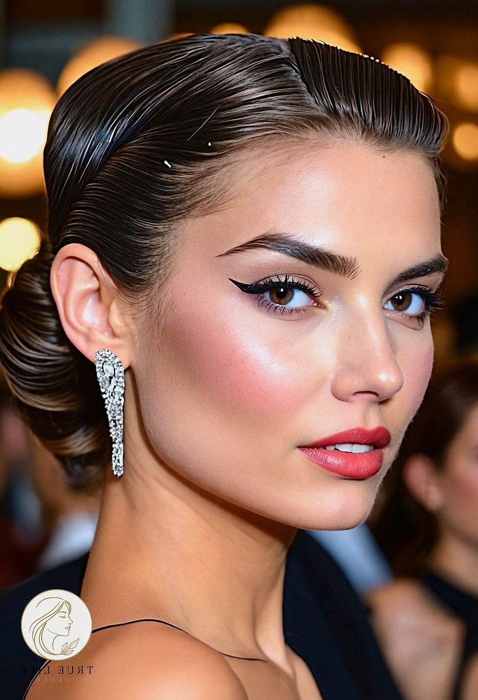 21 Quick Hairstyles For Long Hair to Transform Your Look Instantly 20 Slicked-Back Bun with Baby Hairs