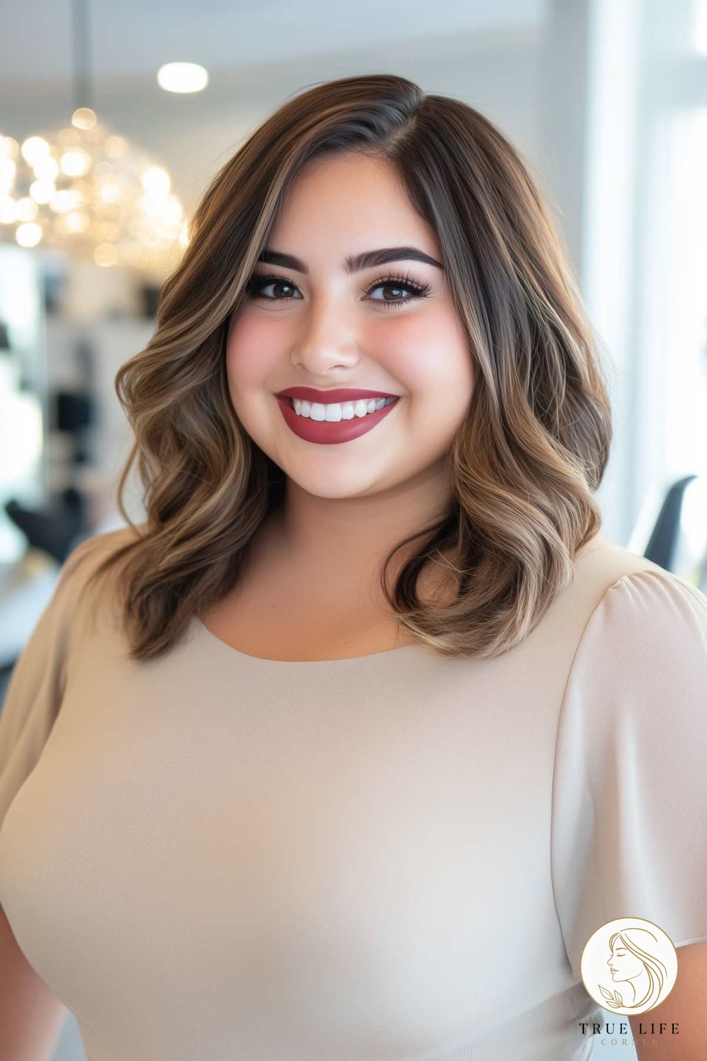 7 Formal Hairstyles For Medium Length Hair to Show Your Stylist ASAP 3 Soft Waves for Medium-Length Hair on Round Faces
