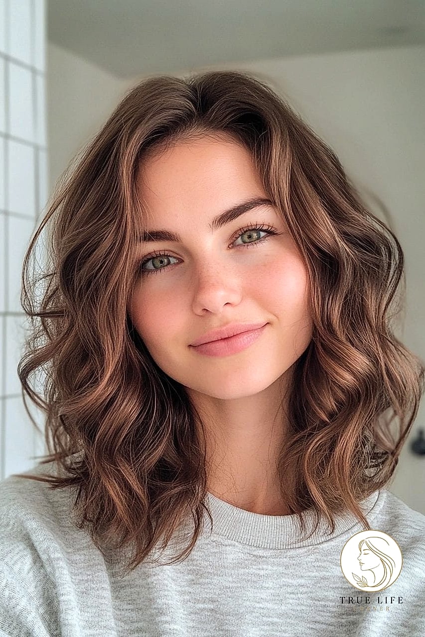 25 Hairstyles For Medium Length Hair With Layers That Are Trending on Pinterest This Week 9 Soft Waves with Layered Ends