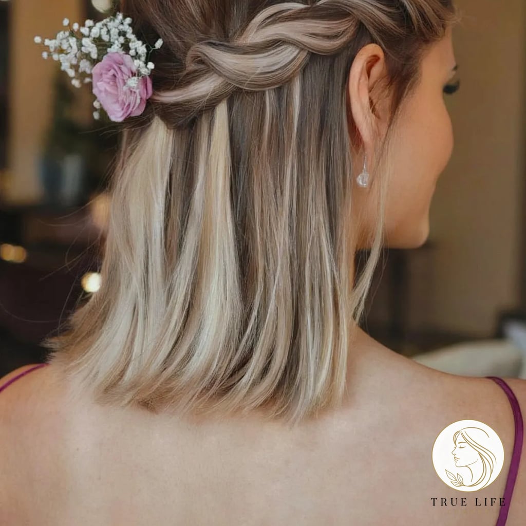 25 Prom Hairstyles For Short Hair Everyone Is Pinning Right Now 15 Splendid Blonde Smooth Bob