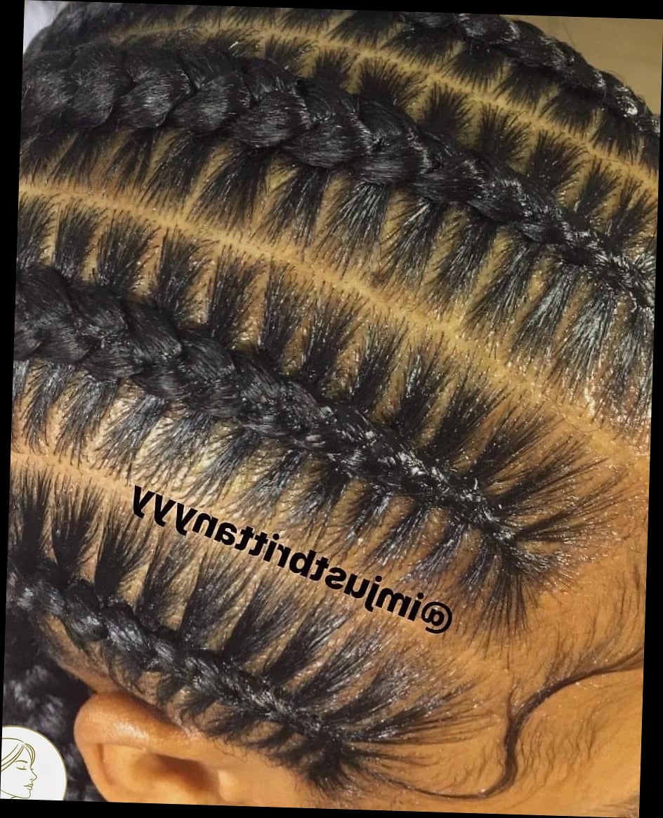 21 4C Natural Hairstyles Short 4C Hair You'll Want to Re-Create Immediately 16 Stitch Braids into a Curly Ponytail