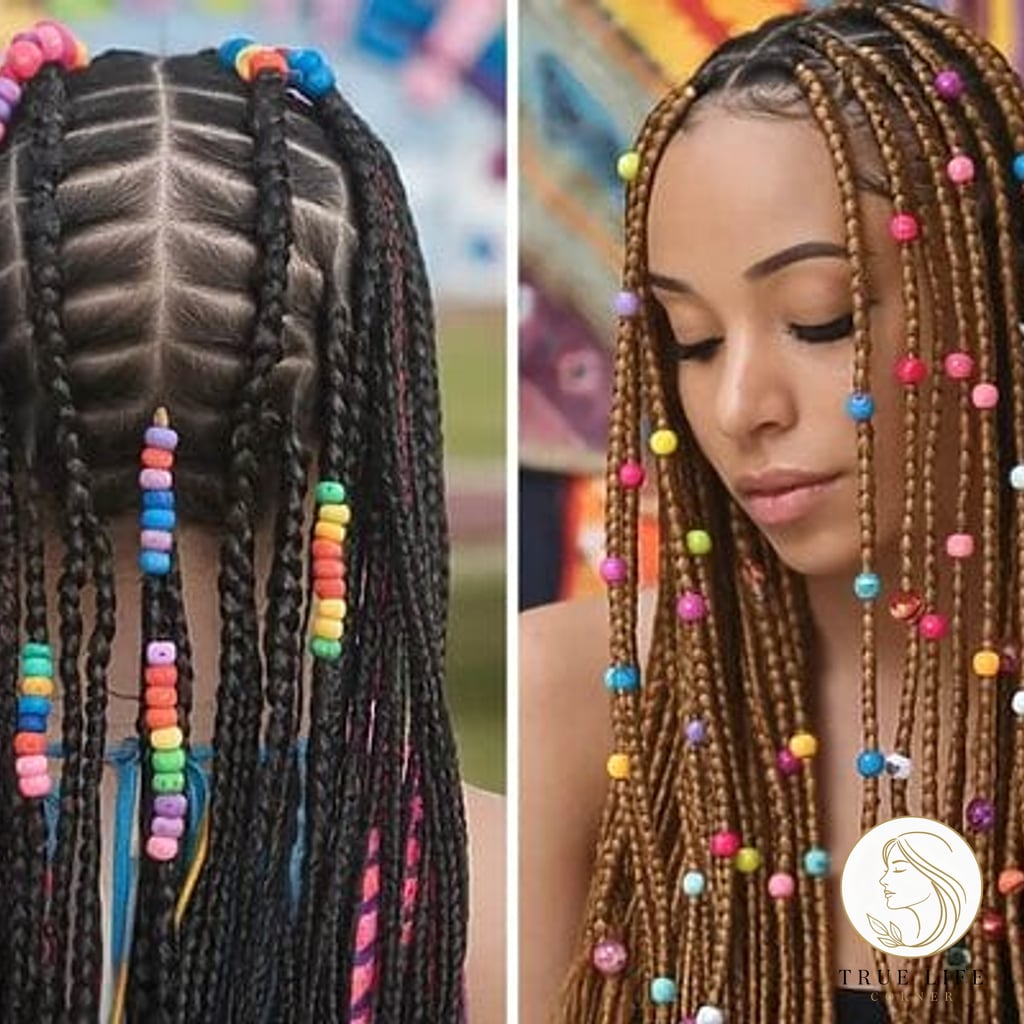 25 Prom Hairstyles For Short Hair Everyone Is Pinning Right Now 23 Stunning Knotless Braids with Beads Ideas for Black Women