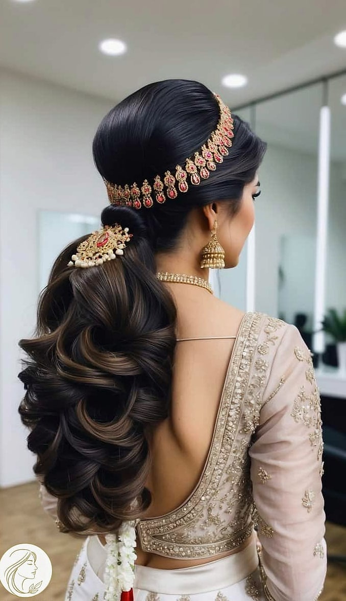 20 Short Wedding Hairstyles That Are Both Cute and Low Maintenance 1 Stunning Traditional Saree Hairstyles