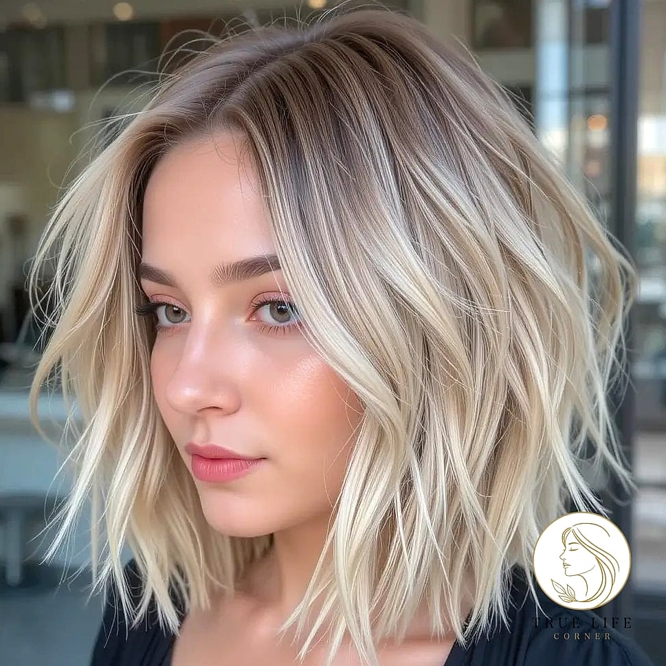 Textured Bob With Waves