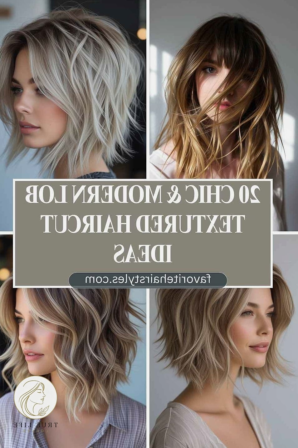30 Quick Easy Hairstyles For Medium Hair Inspo That's Giving Us Everything 6 Textured Lob with Choppy Ends