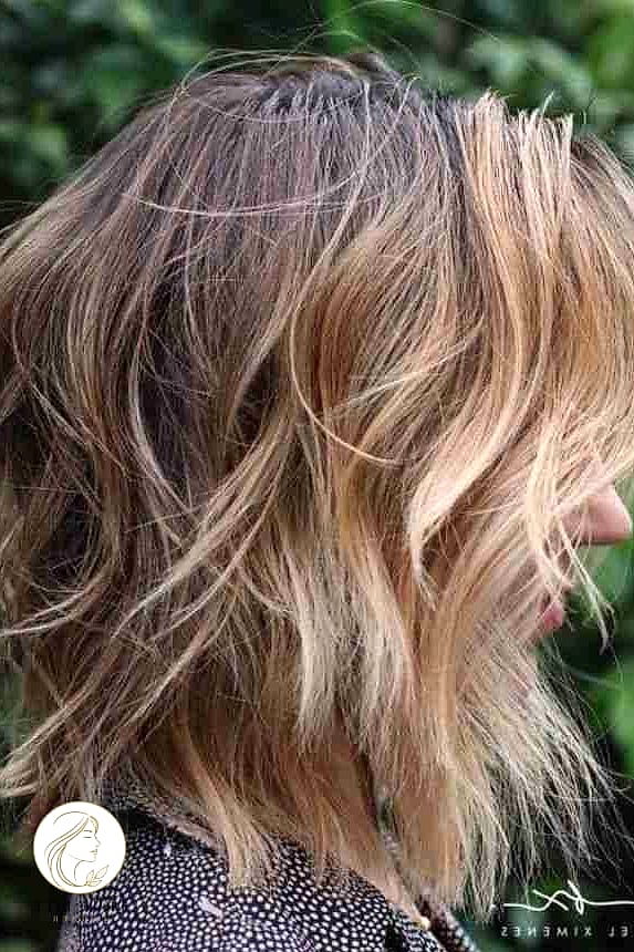 13 Cute Medium Length Hairstyles Everyone Is Pinning Right Now 4 Textured Lob With Waves