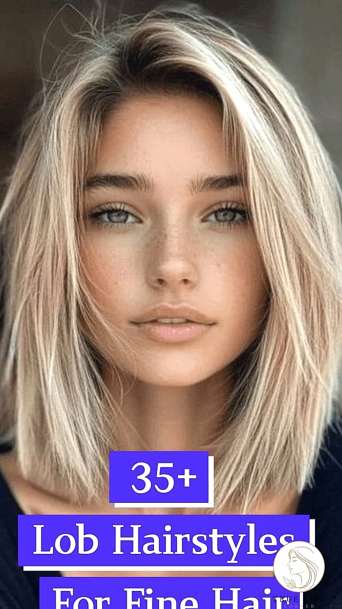 Textured Lob with Curtain Bangs