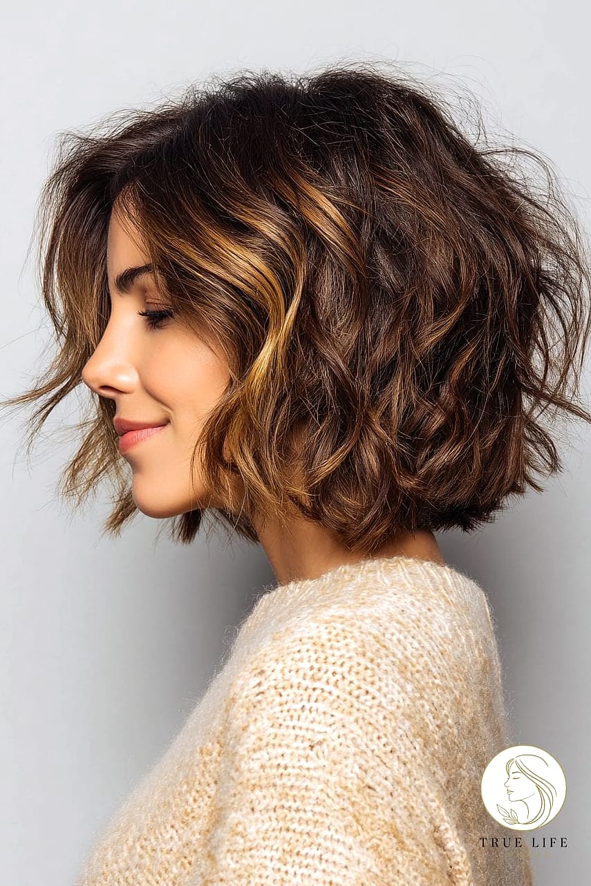 30 Quick Easy Hairstyles For Medium Hair Inspo That's Giving Us Everything 23 Tousled Bob with Root Volume