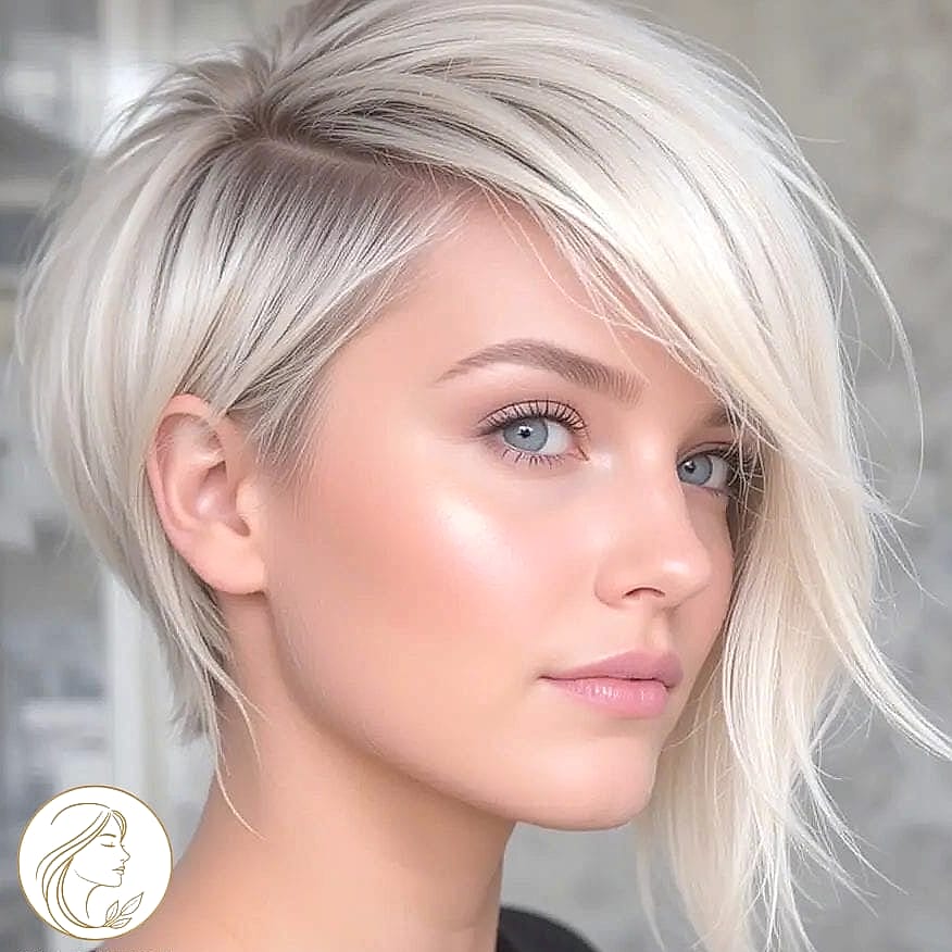 Trendy Pixie Cut with Micro Curtain Bangs