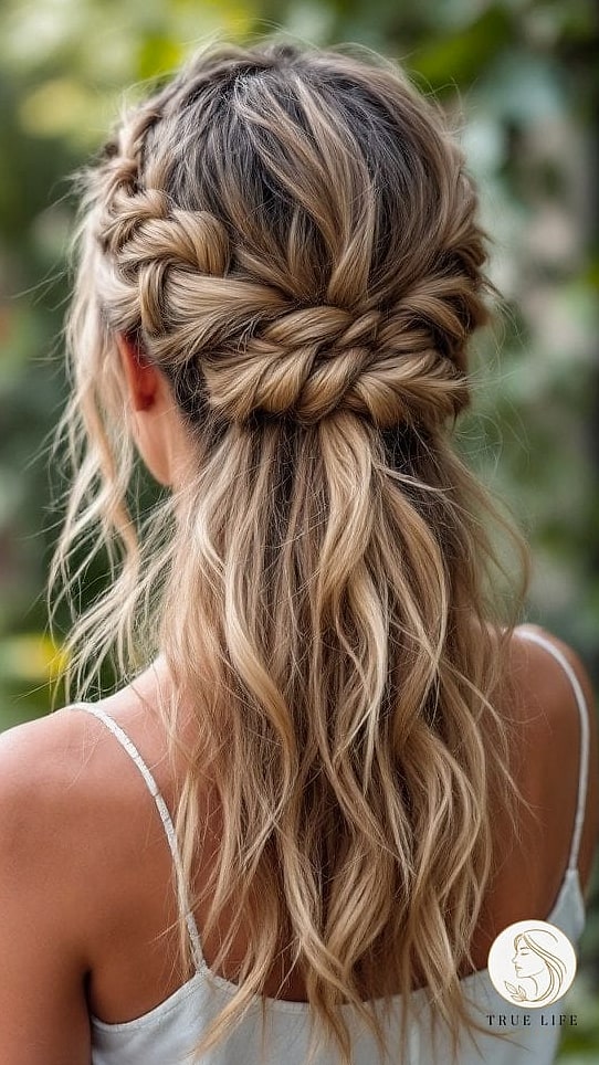 Twisted Half-Up Style