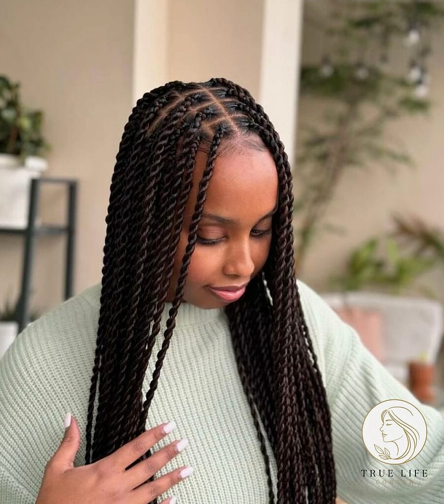 13 Hairstyles For Long Hair We're Obsessed With Right Now 3 Twisted Long Hair Updo for Events