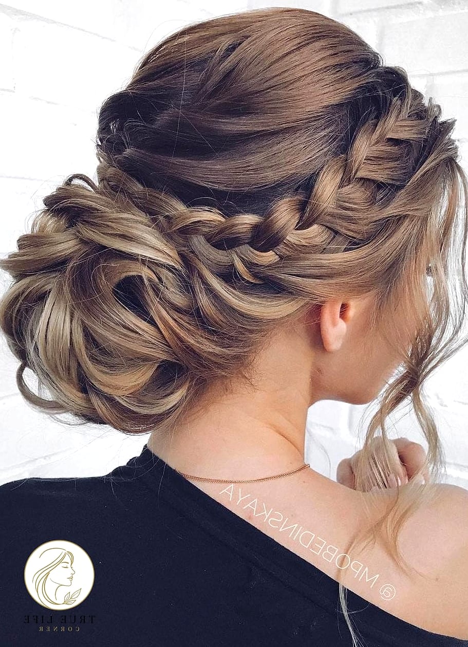 11 Formal Hairstyles For Long Hair Ideas You Need to Try Right Now 6 Twisted Updo With Face-Framing Pieces