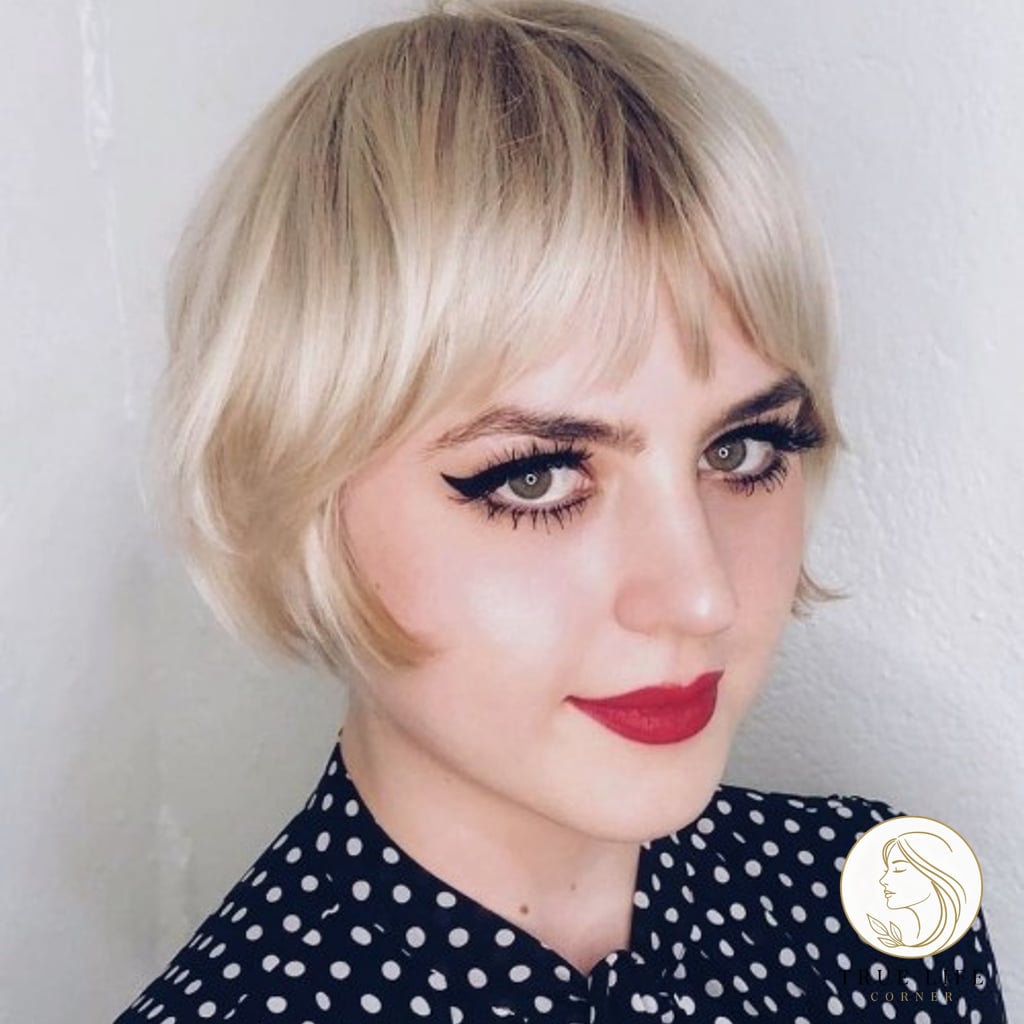 Vintage-Style Bob with Curtain Bangs