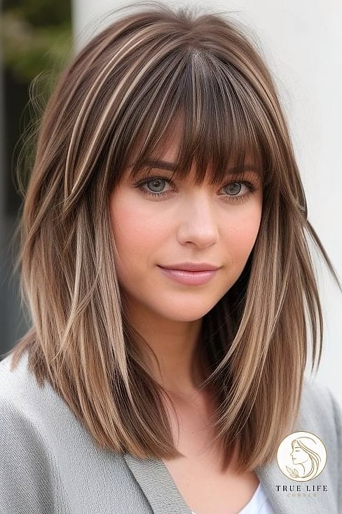 Wispy Bangs with Loose Layers