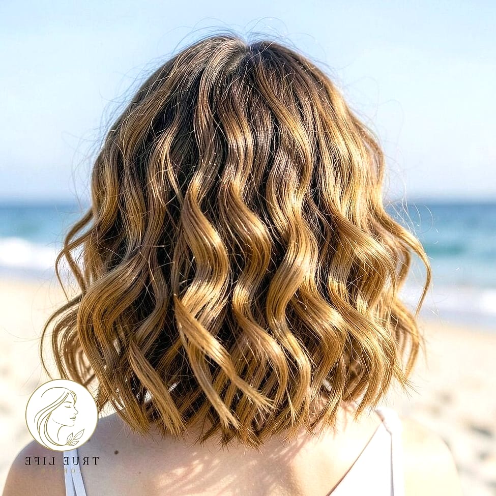Beachy Waves with Side Part