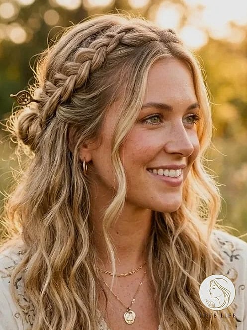 Boho Braided Half-Up