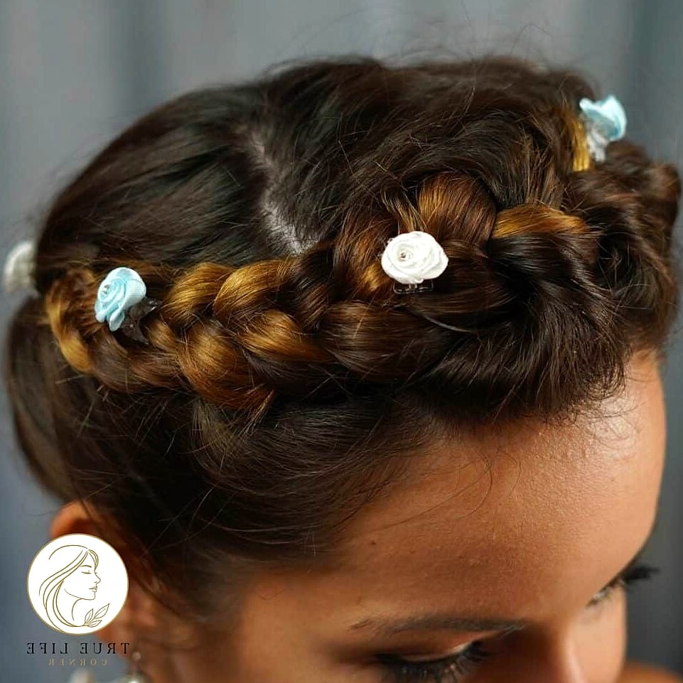 17 Gorgeous French Braid Hairstyles for Every Hair Type 12 Boho French Braid Crown