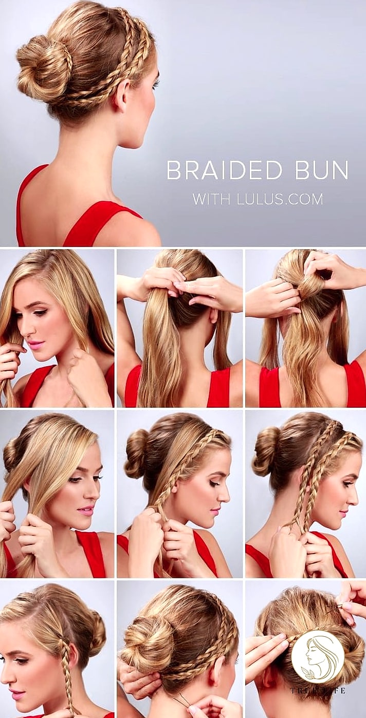 27 Beautiful Braid Hairstyles That Are Actually Easy to DIY 12 Braided Bun