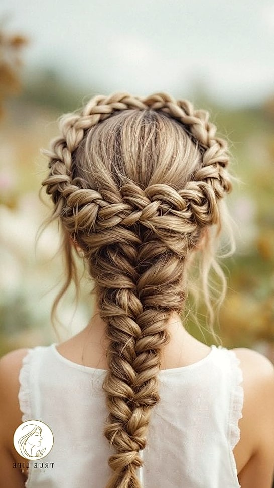 23 Wedding Guest Hairstyles For Long Hair to Transform Your Look Instantly 15 Braided Halo