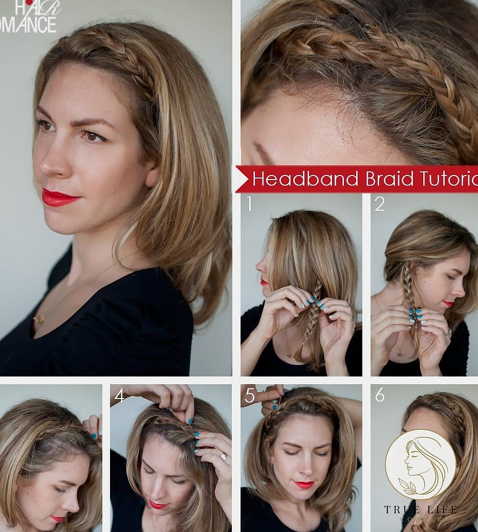 27 Beautiful Braid Hairstyles That Are Actually Easy to DIY 16 Braided Headband