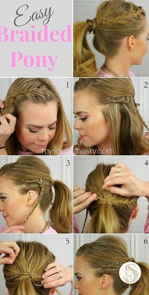27 Beautiful Braid Hairstyles That Are Actually Easy to DIY 11 Braided Ponytail