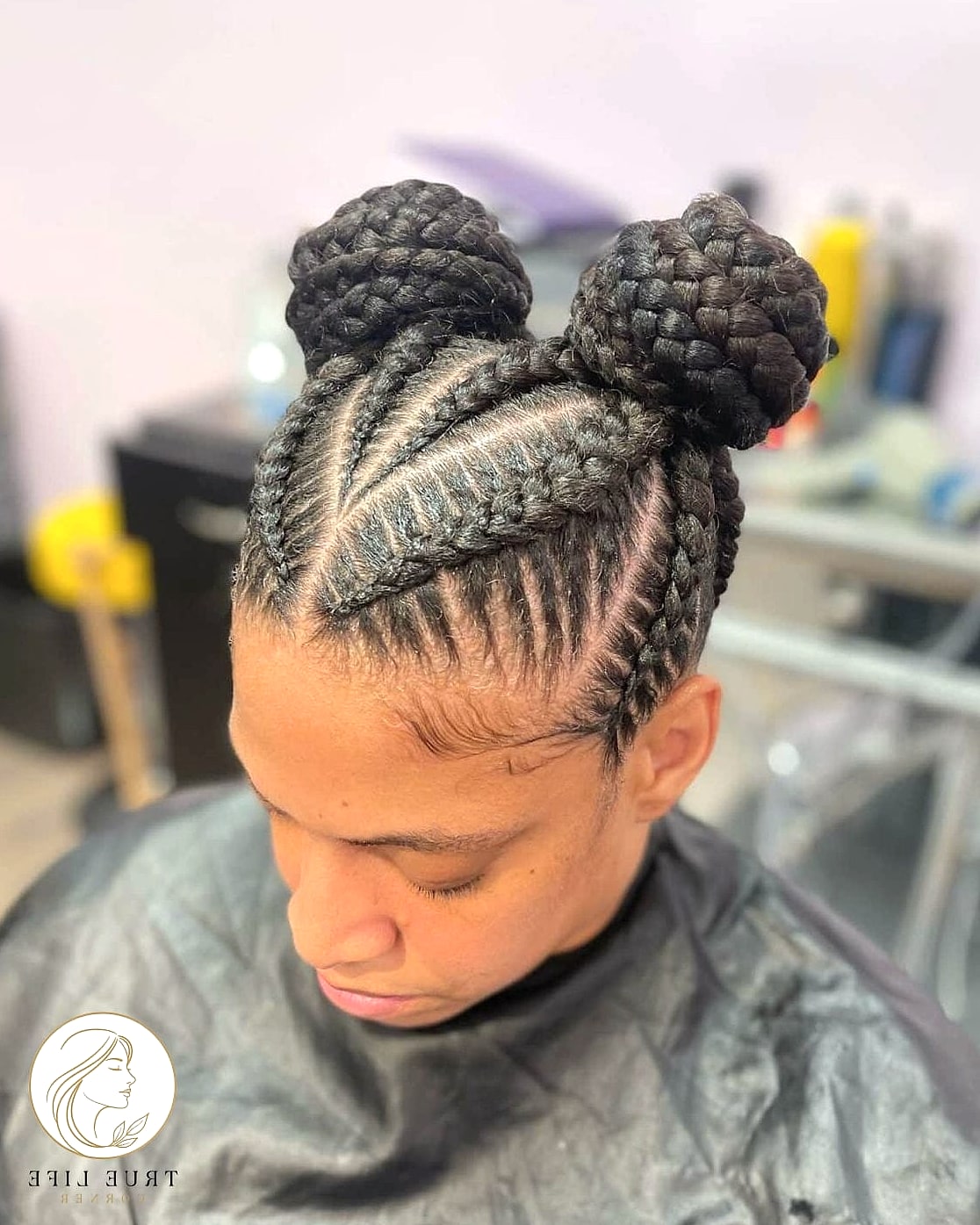 Braided Space Buns