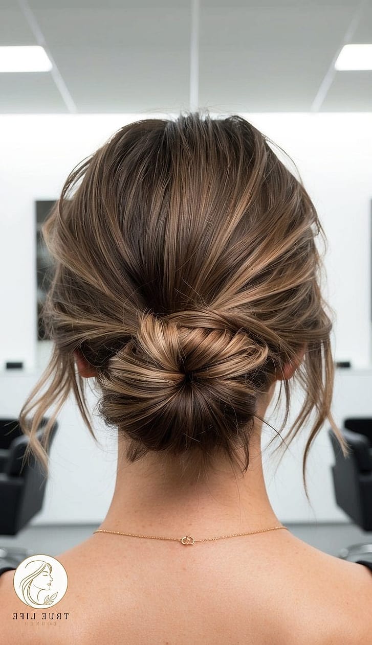 30 Bun Hairstyles For Long Hair That Belong on Your Inspiration Board 30 Bun with Face-Framing Balayage Pieces