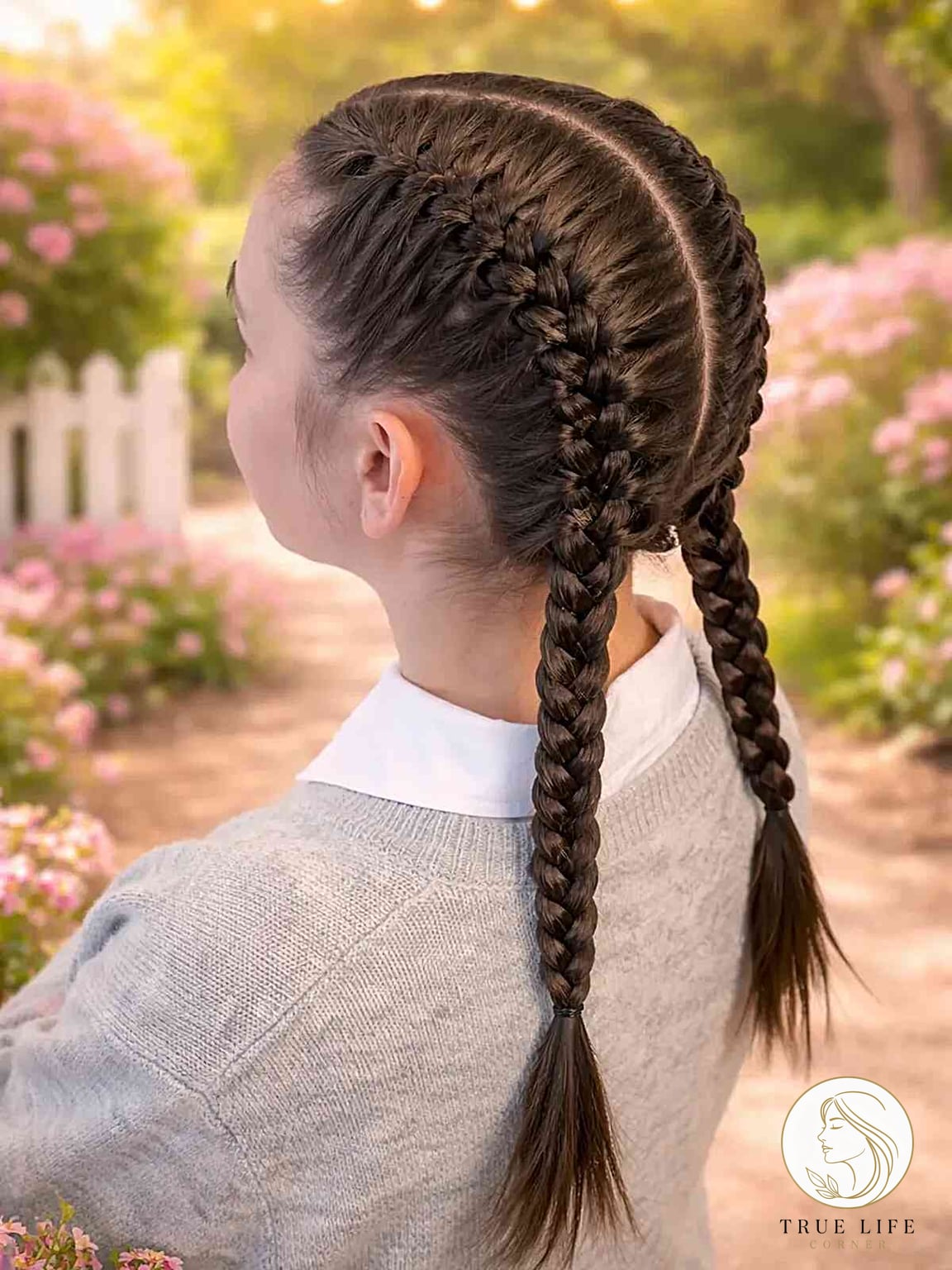 17 Gorgeous French Braid Hairstyles for Every Hair Type 7 Classic Double French Braids