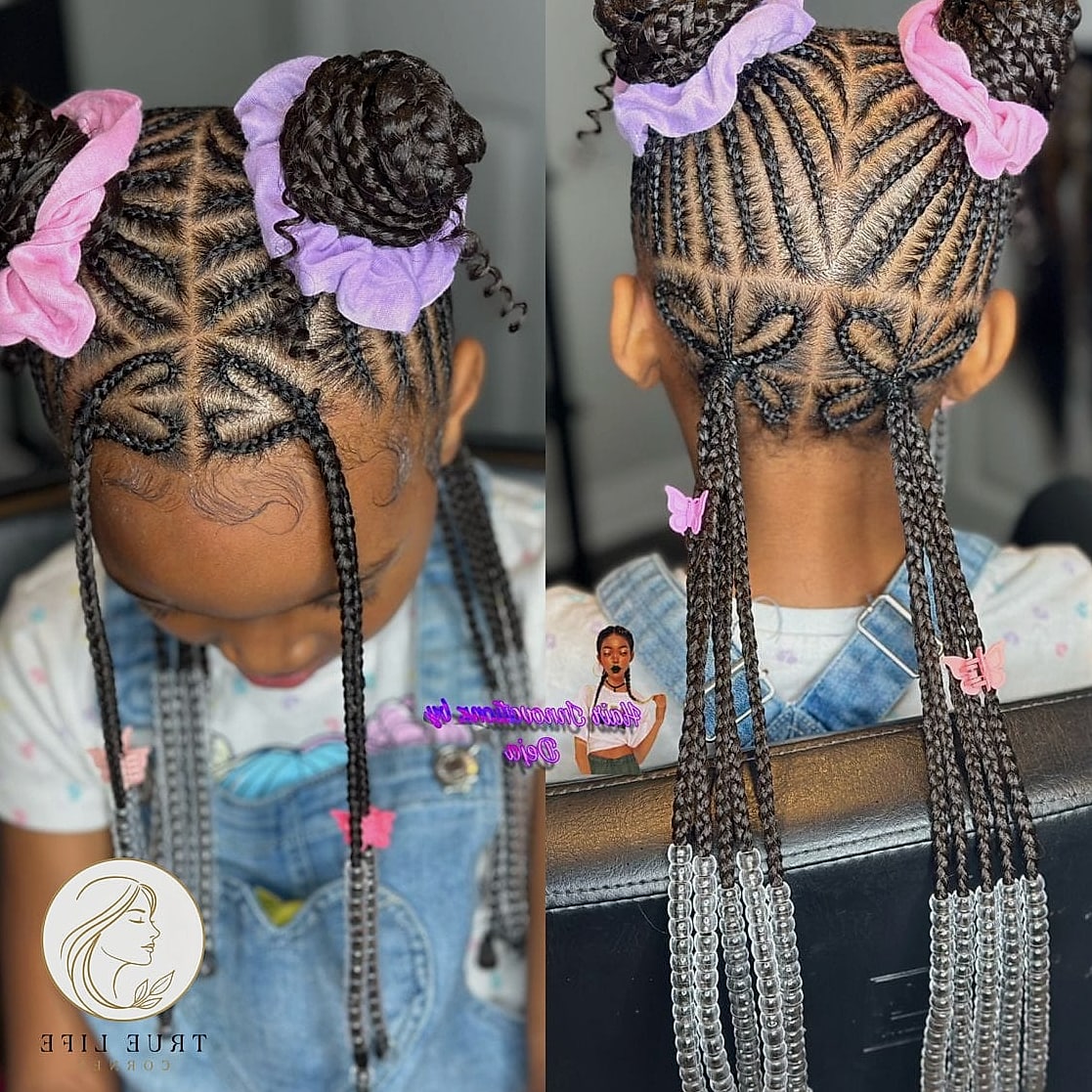 Cornrows Into a High Ponytail