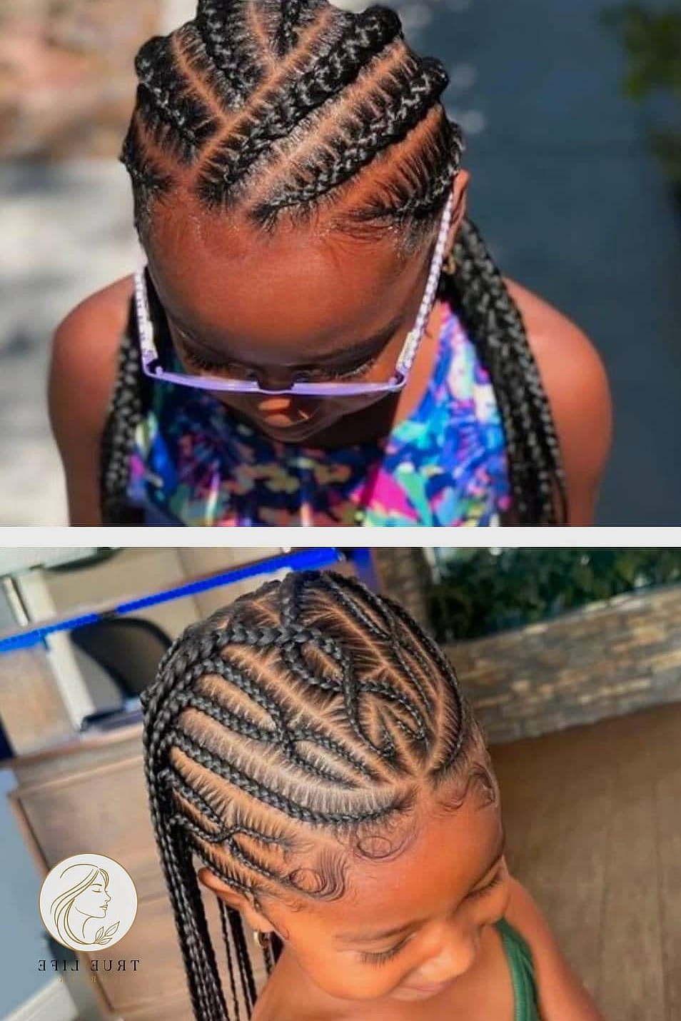 Cornrows Into Space Buns