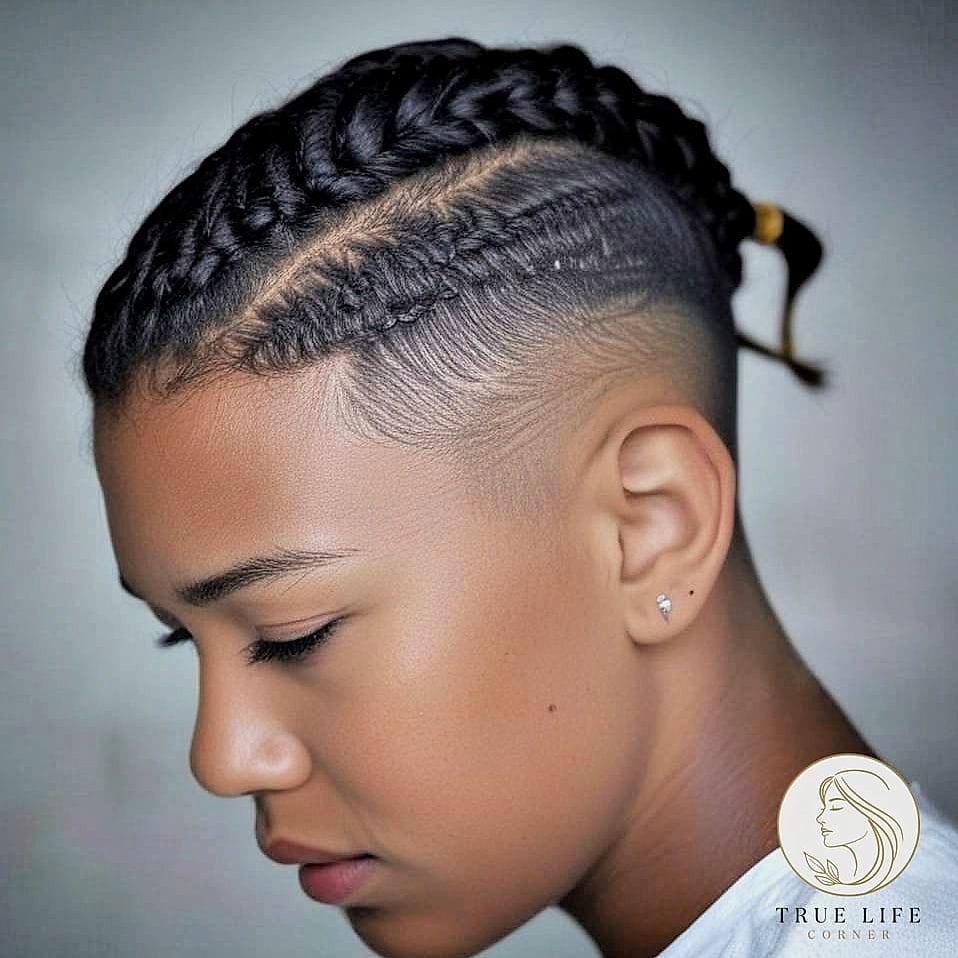 Cornrows With an Undercut Design