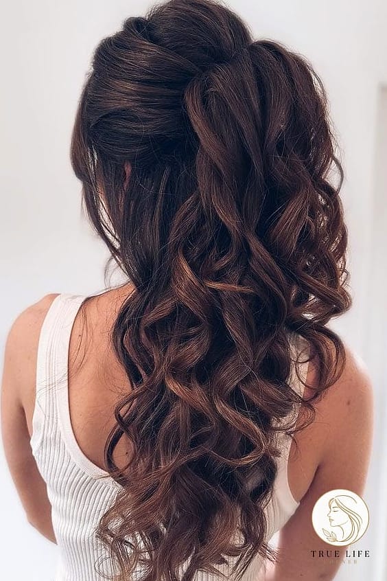 Curly High Puff