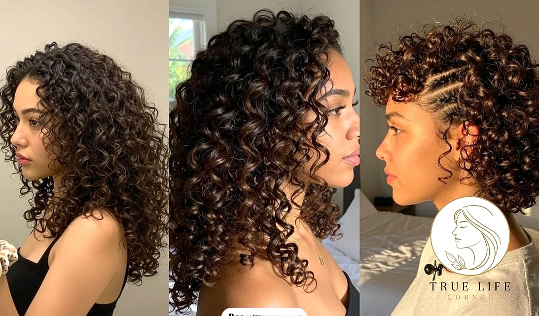 7 Easy Curly Hairstyles That Are Both Cute and Low Maintenance 5 Deep Side Part Curls