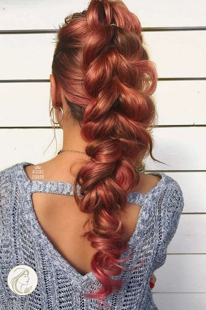 16 Dragon Braid Hairstyles for the Ultimate Glow Up 4 Dragon Braid with Curly Ends