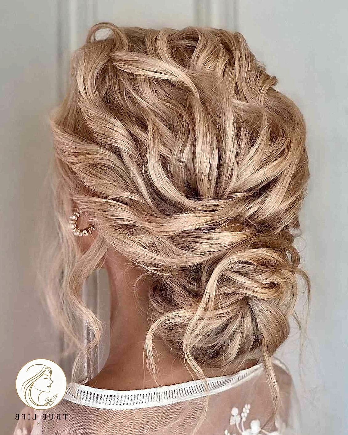 Elegant Updo with Medium Length
