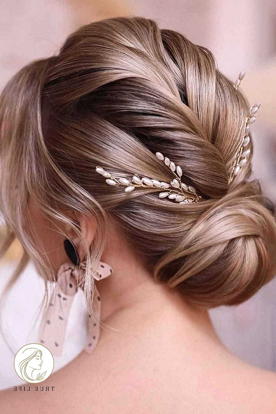 Elegant Updo with Medium Length