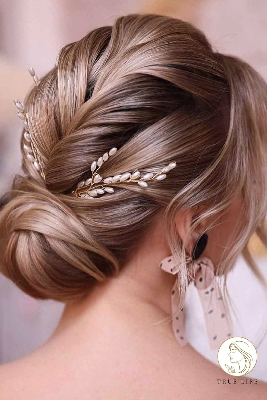 Elegant Updo with Medium Length