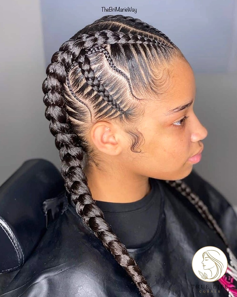 10 Braid Hairstyles For Black Women Ideas You Need to Try Right Now 7 Feed-In Braids