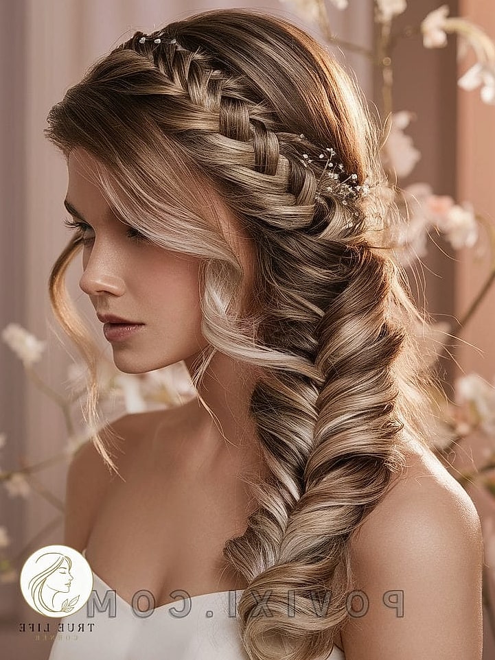16 Party Hairstyles For Long Hair to Show Your Stylist ASAP 15 Fishtail Braid Down the Back