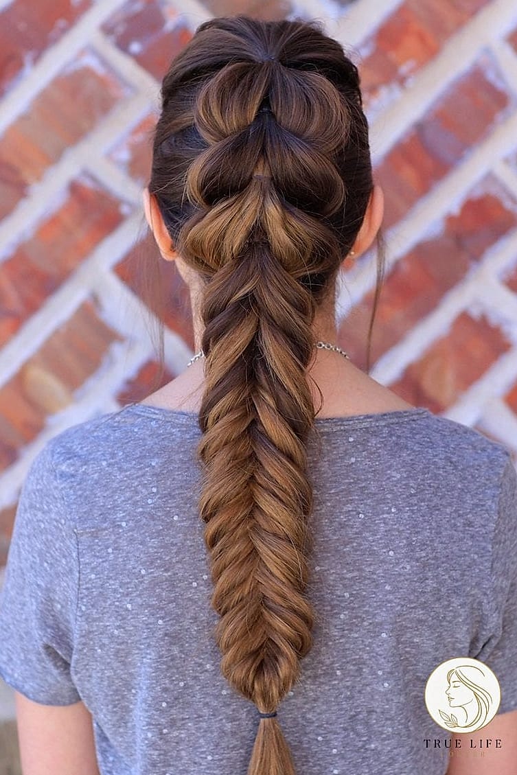 Fishtail Braid Ponytail