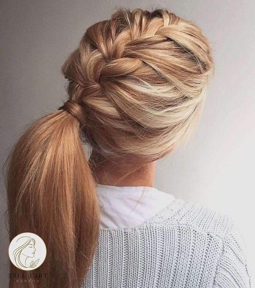 17 Gorgeous French Braid Hairstyles for Every Hair Type 13 French Braid Ponytail
