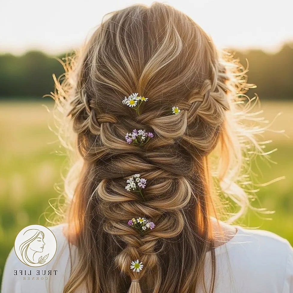 17 Gorgeous French Braid Hairstyles for Every Hair Type 17 French Braid with Accessories