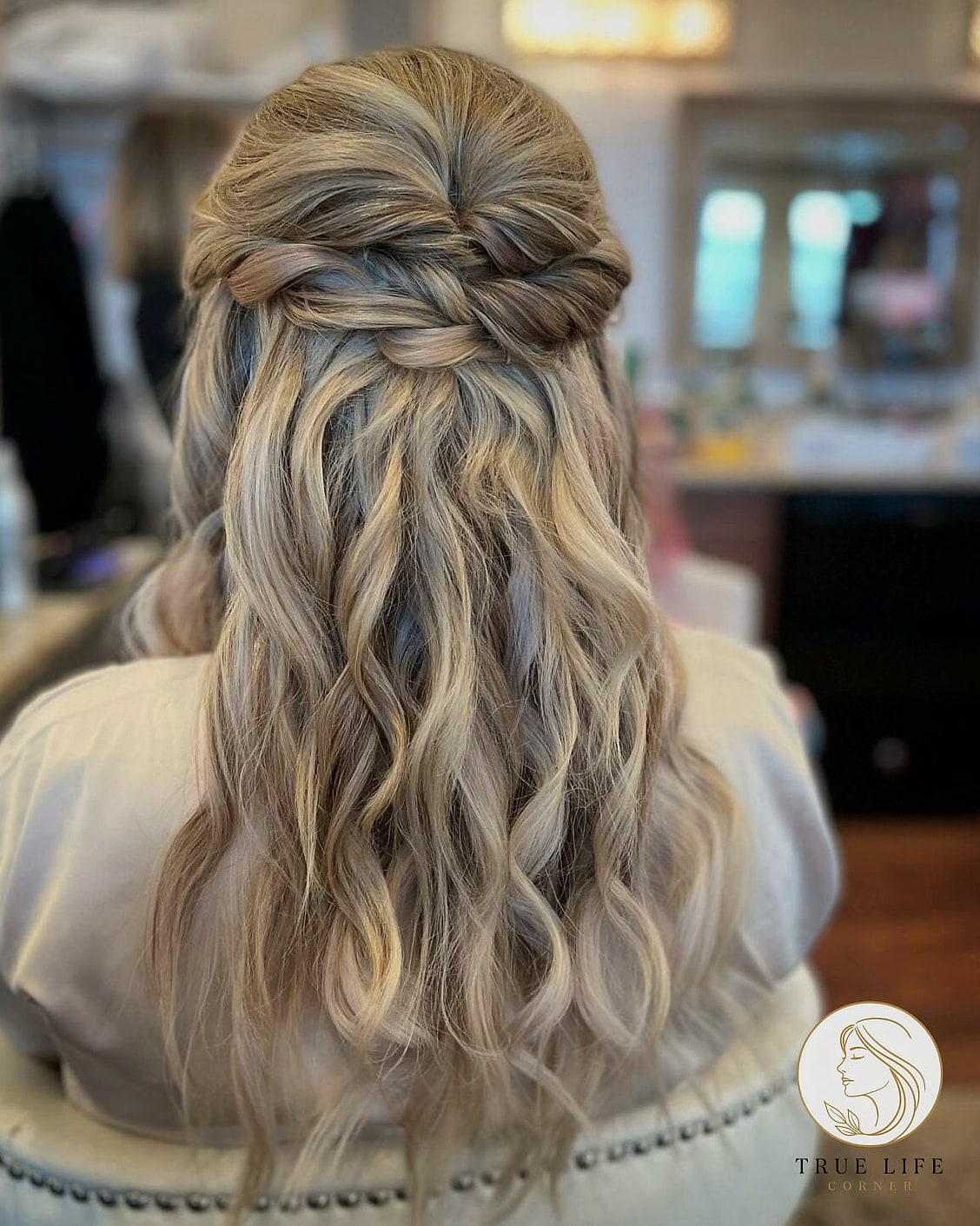 Half-Up Braided Crown